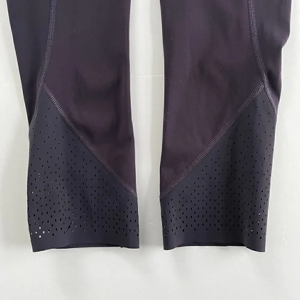 Lululemon Black Grape Purple Anew Crop Luxtreme Legging Size 4 EUC